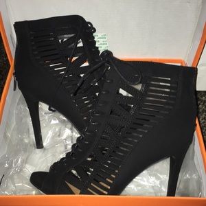 All black Strappy heels